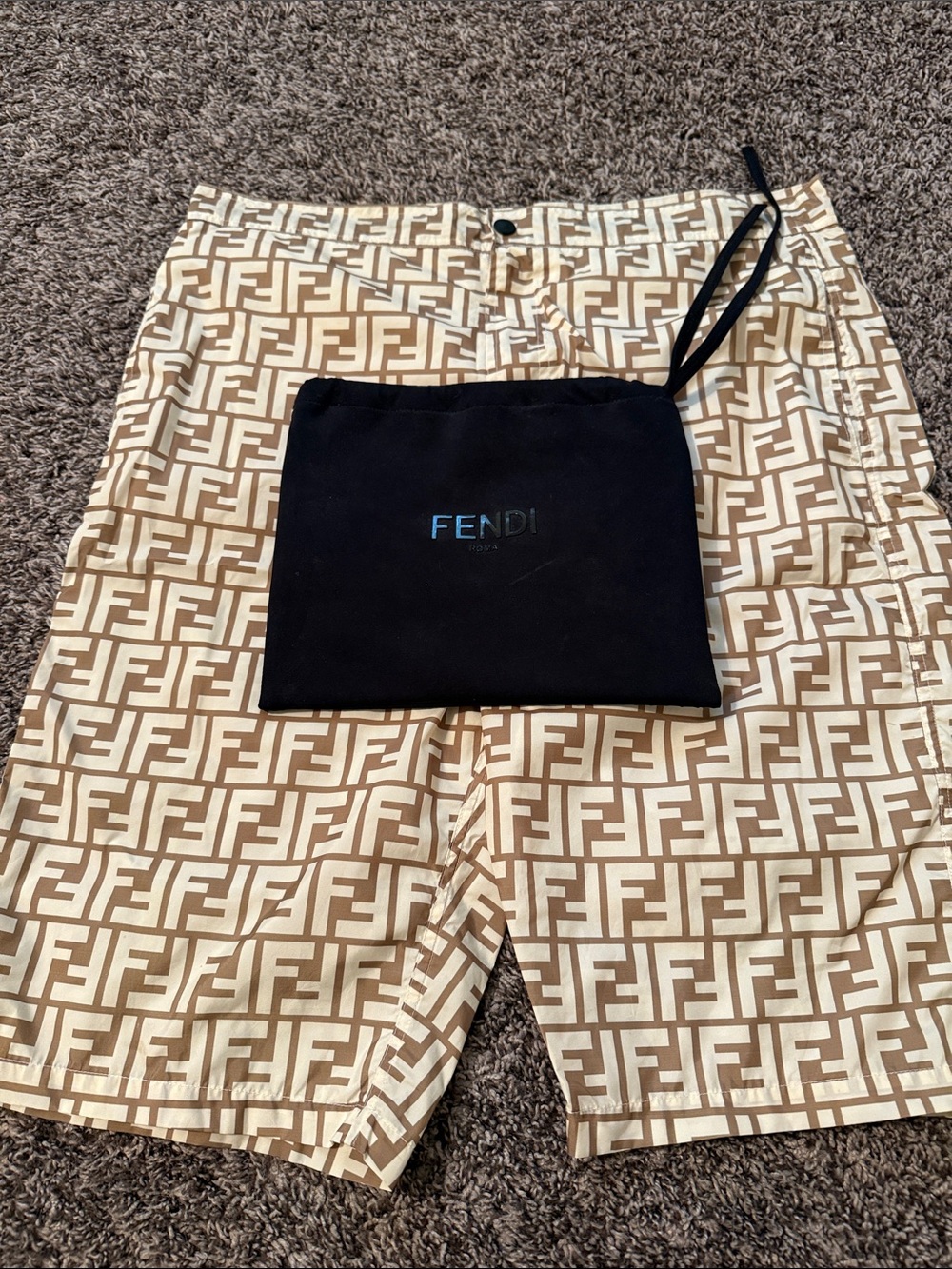 Fendi bathing suit size 48 worn once size is equal to a men’s size 32-33 waist